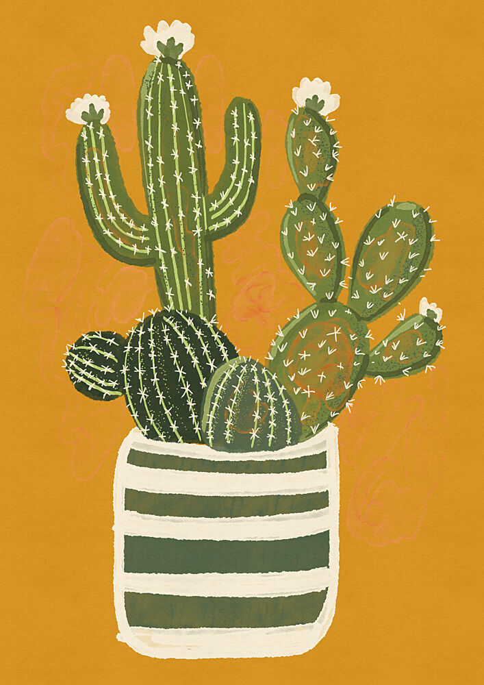 Cactus art print by Nicholas for $57.95 CAD