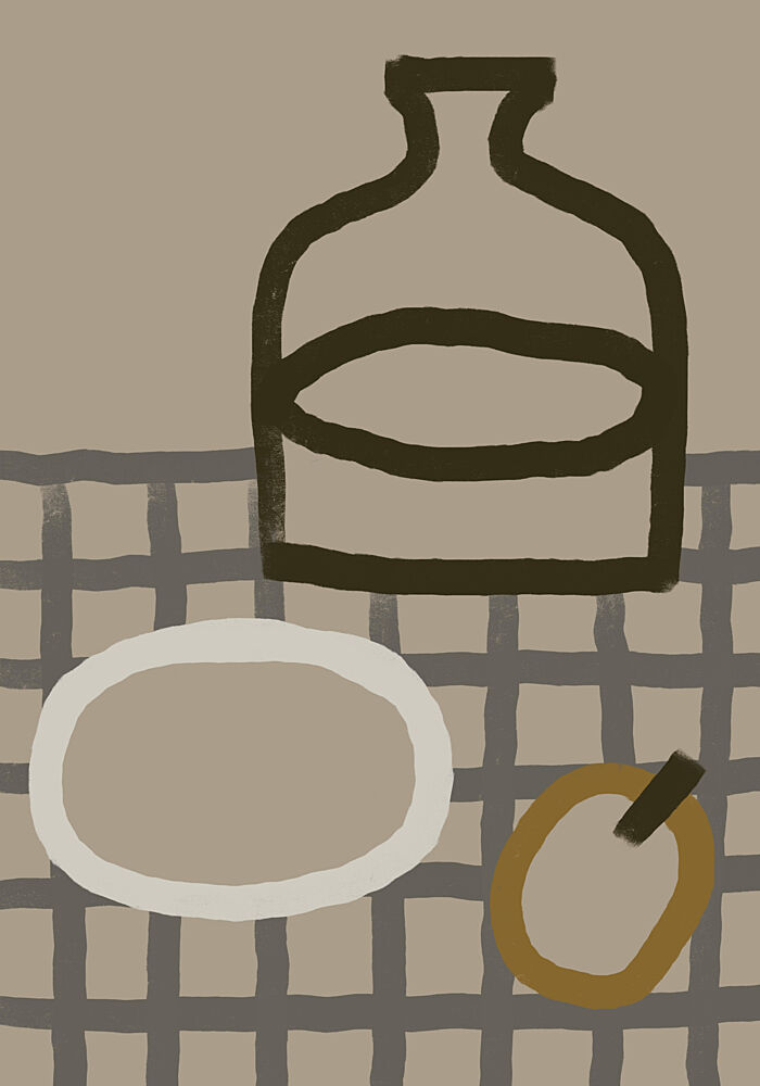 Earthy Table Still Life art print by Little Dean for $57.95 CAD