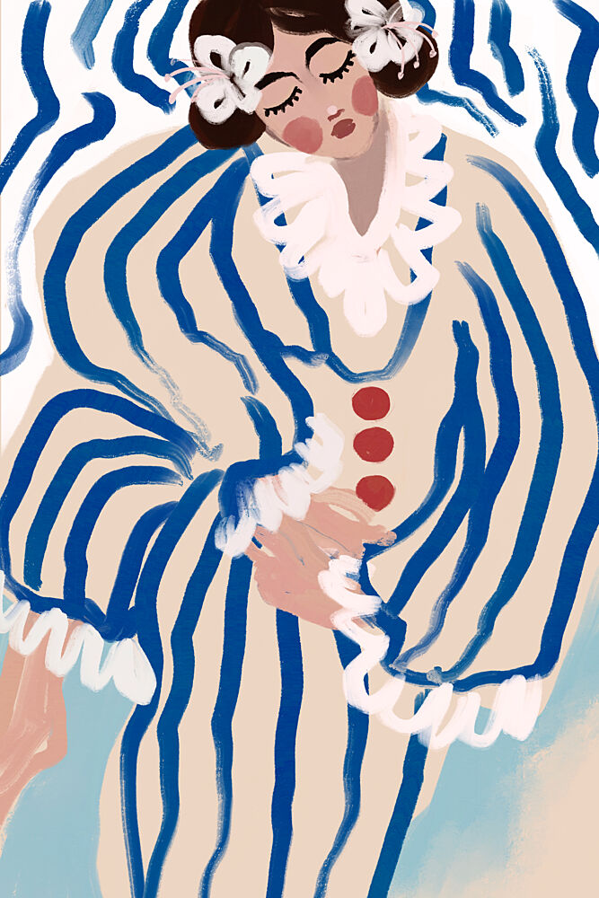 Striped Dreamer art print by Treechild for $57.95 CAD