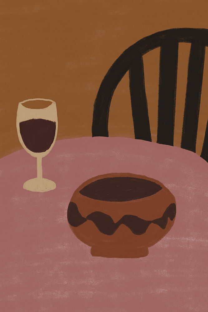 Warm Dining Still Life art print by The Art Concept for $57.95 CAD
