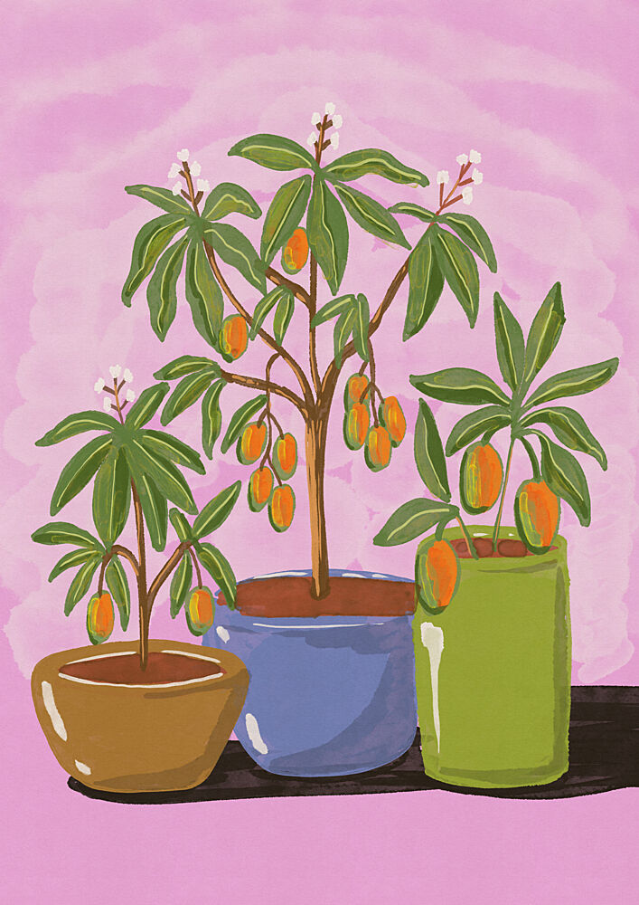 Potted Fruit Plants art print by Nicholas for $57.95 CAD