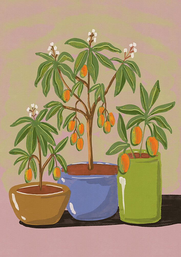 Vibrant Kumquat Plants art print by Nicholas for $57.95 CAD