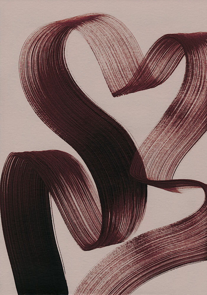 Abstract Heart Strokes art print by Mareike Bohmer for $57.95 CAD