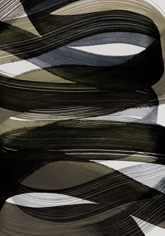 Flowing Abstract Strokes art print by Mareike Bohmer for $57.95 CAD
