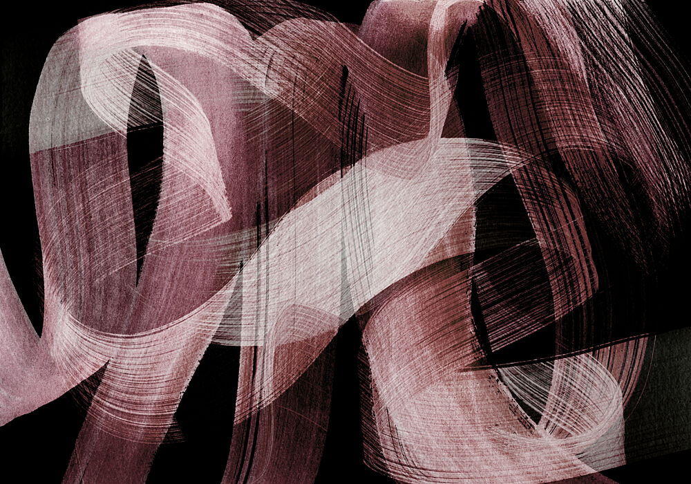 Dynamic Maroon Strokes art print by Mareike Bohmer for $57.95 CAD