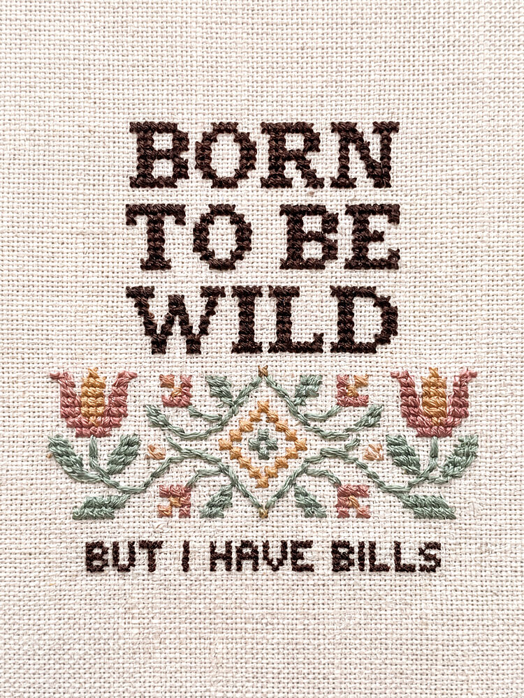 Born Wild Bills Cross Stitch art print by Andreas Magnusson for $57.95 CAD