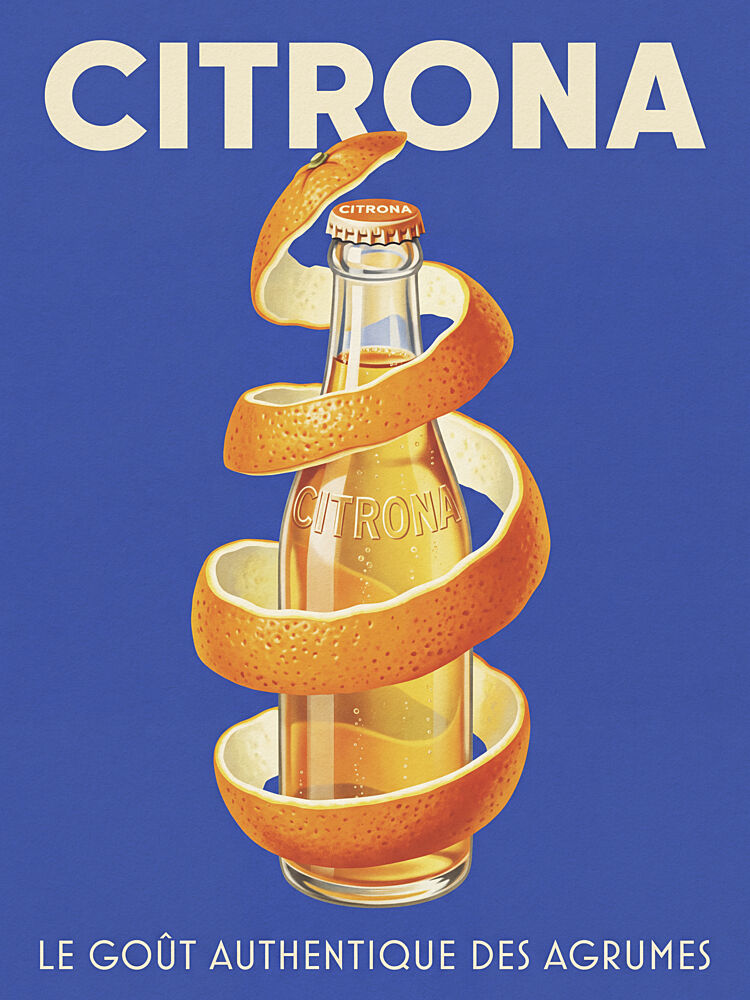 Retro Orange Soda art print by Andreas Magnusson for $57.95 CAD