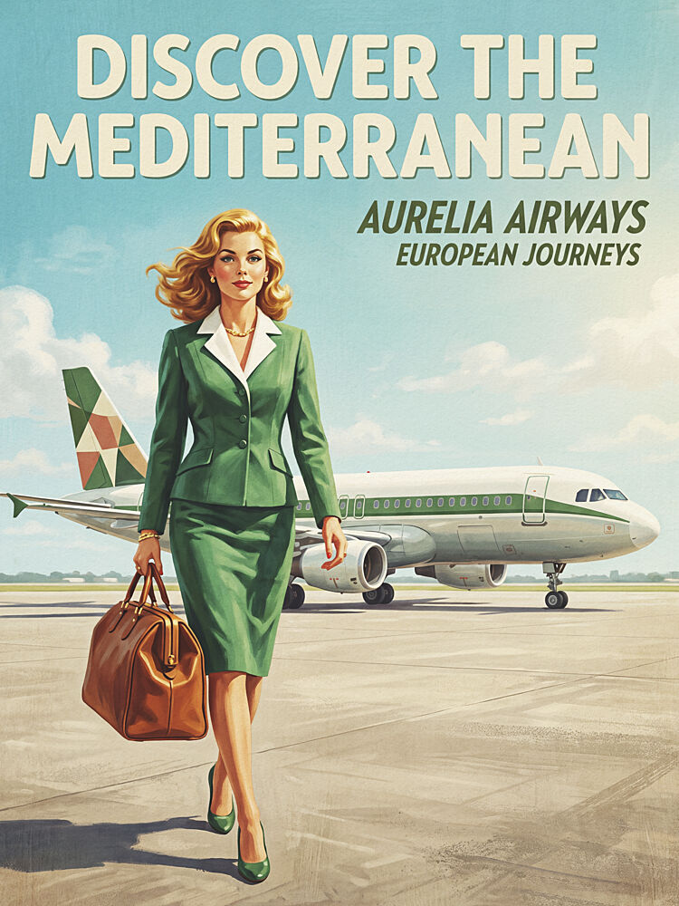 Elegant Jet Set Traveler art print by Andreas Magnusson for $57.95 CAD