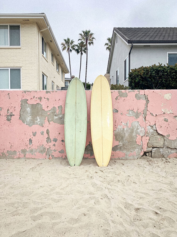 Vintage Beach Surfboards art print by Andreas Magnusson for $57.95 CAD