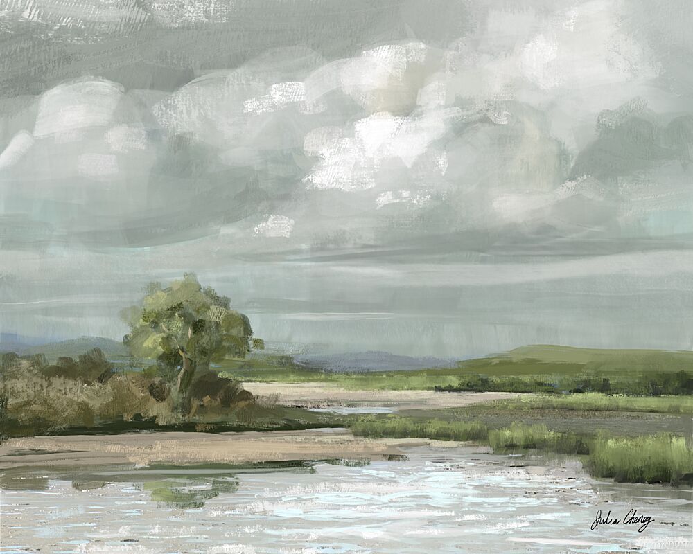 Serene Marsh Landscape art print by Julia Cheney for $57.95 CAD