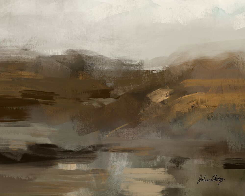 Misty Mountain Landscape art print by Julia Cheney for $57.95 CAD