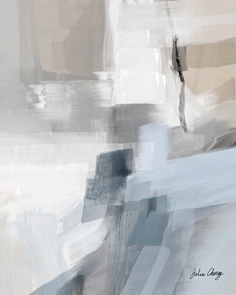 Muted Blue Abstract art print by Julia Cheney for $57.95 CAD