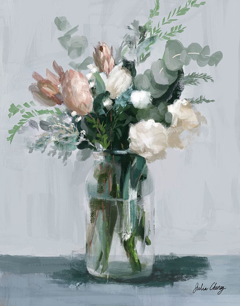 Blush and Cream Bouquet art print by Julia Cheney for $57.95 CAD