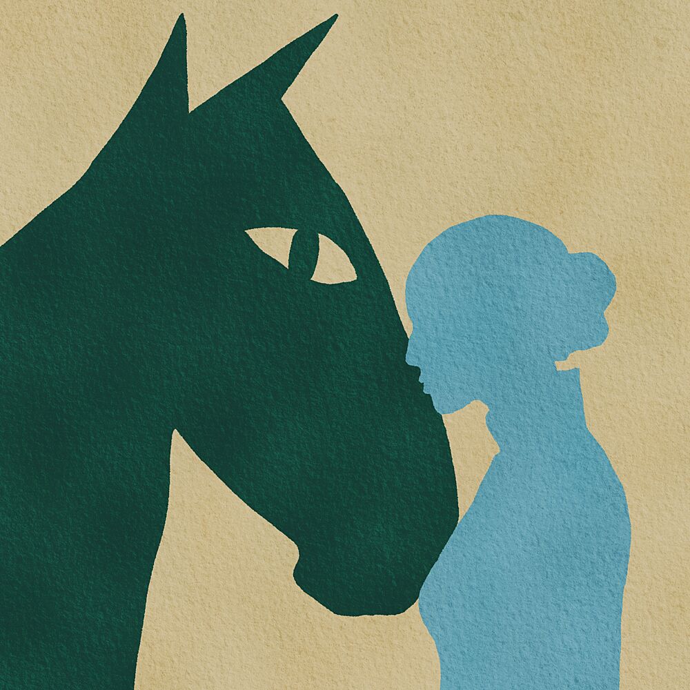Quiet Horse Connection art print by Sharyn Bursic for $57.95 CAD