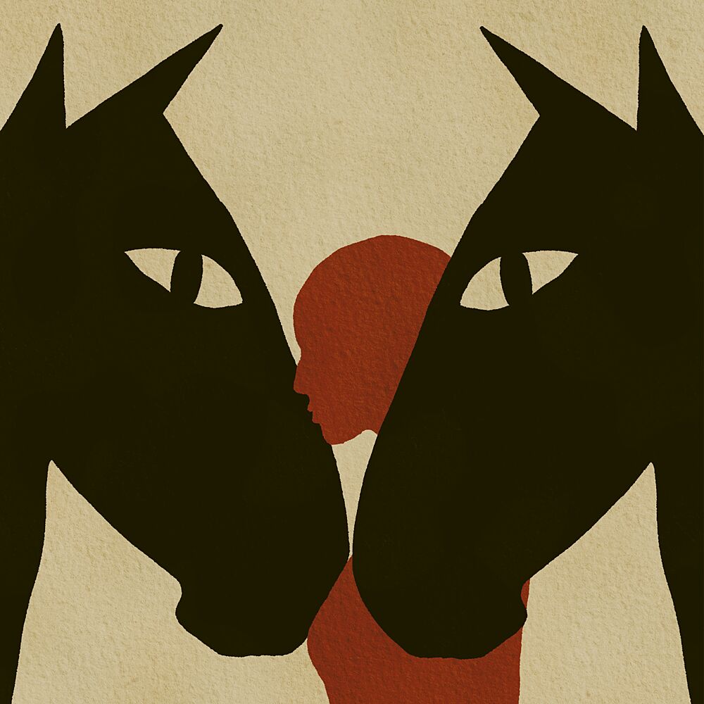 Horse and Human Bond art print by Sharyn Bursic for $57.95 CAD