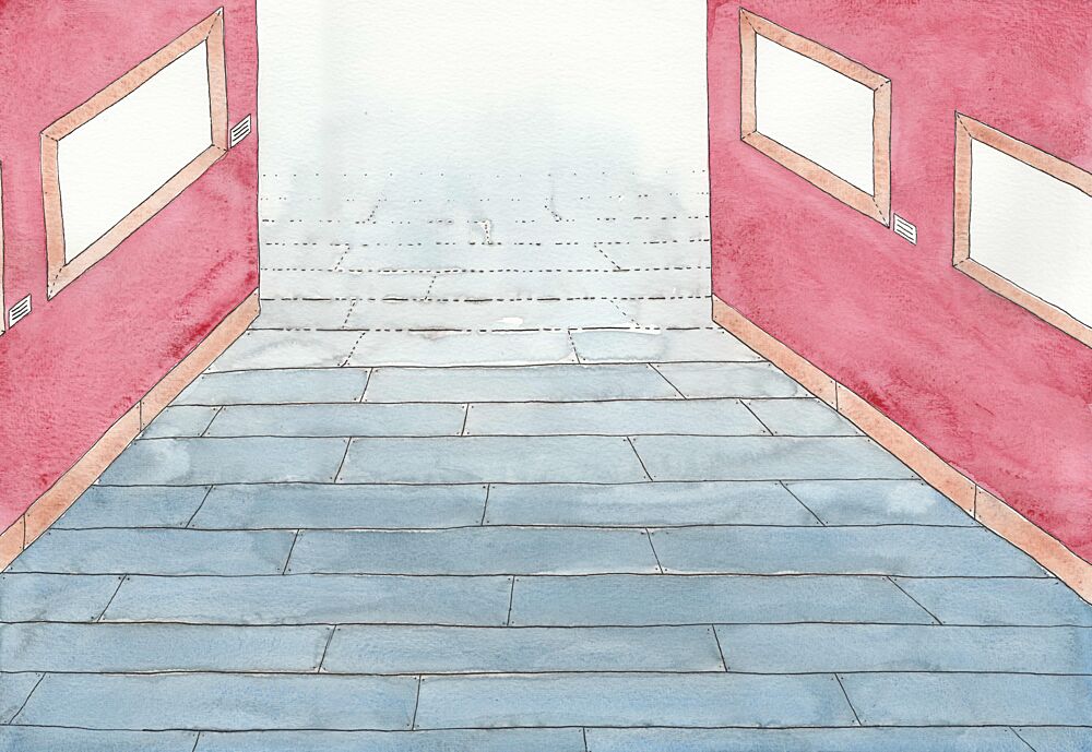 Empty Gallery Hallway art print by Sandro Cocco for $57.95 CAD