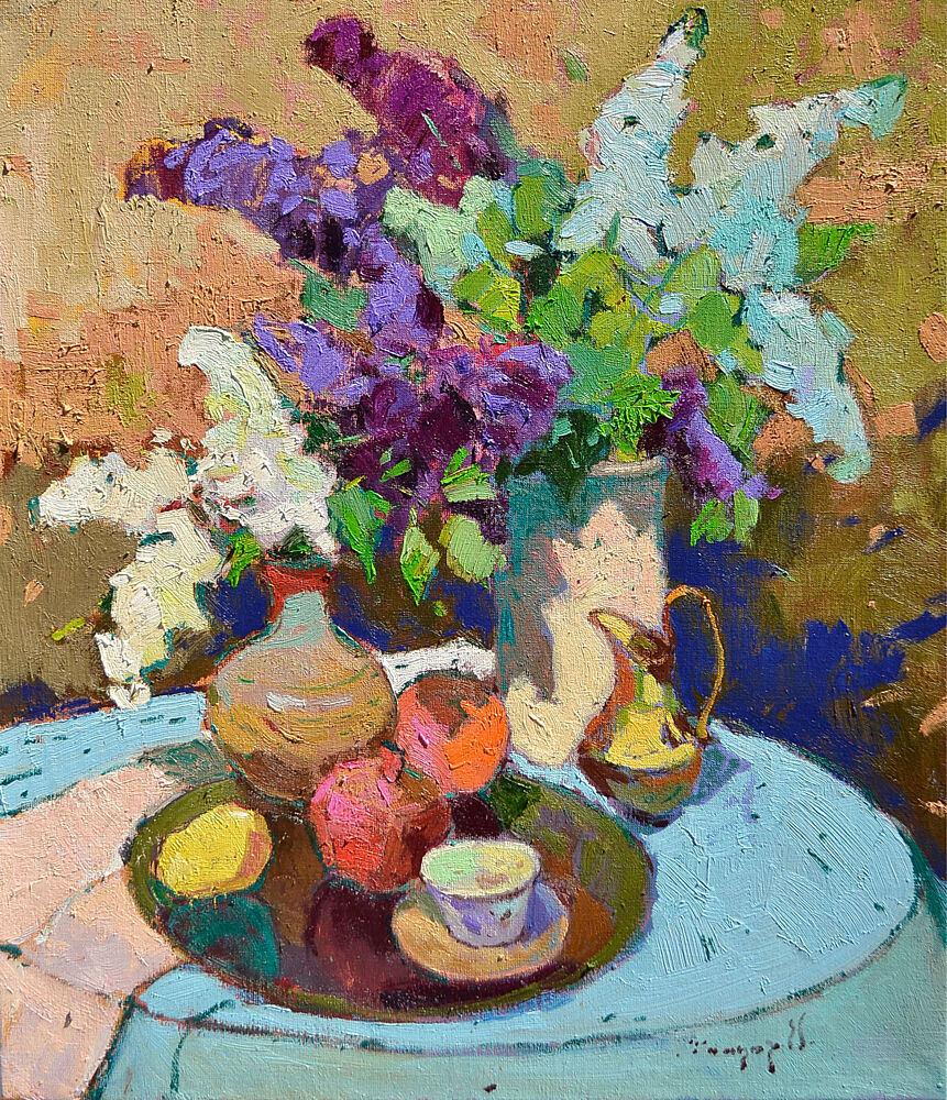 Vibrant Lilac Still Life art print by Alexander Shandor for $57.95 CAD