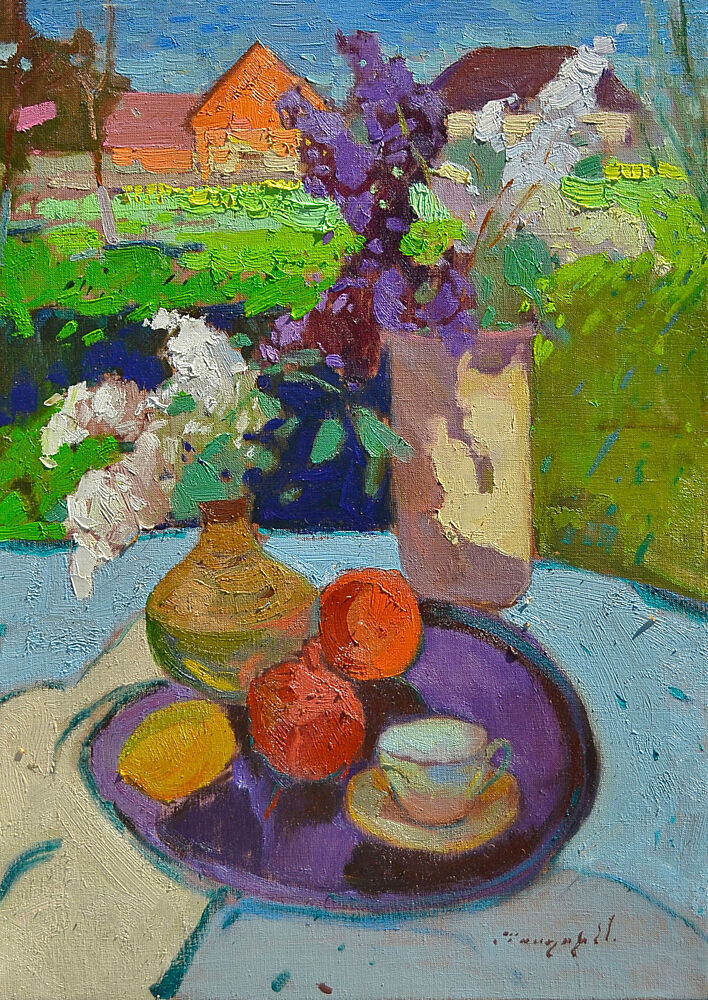 Vibrant Garden Still Life art print by Alexander Shandor for $57.95 CAD