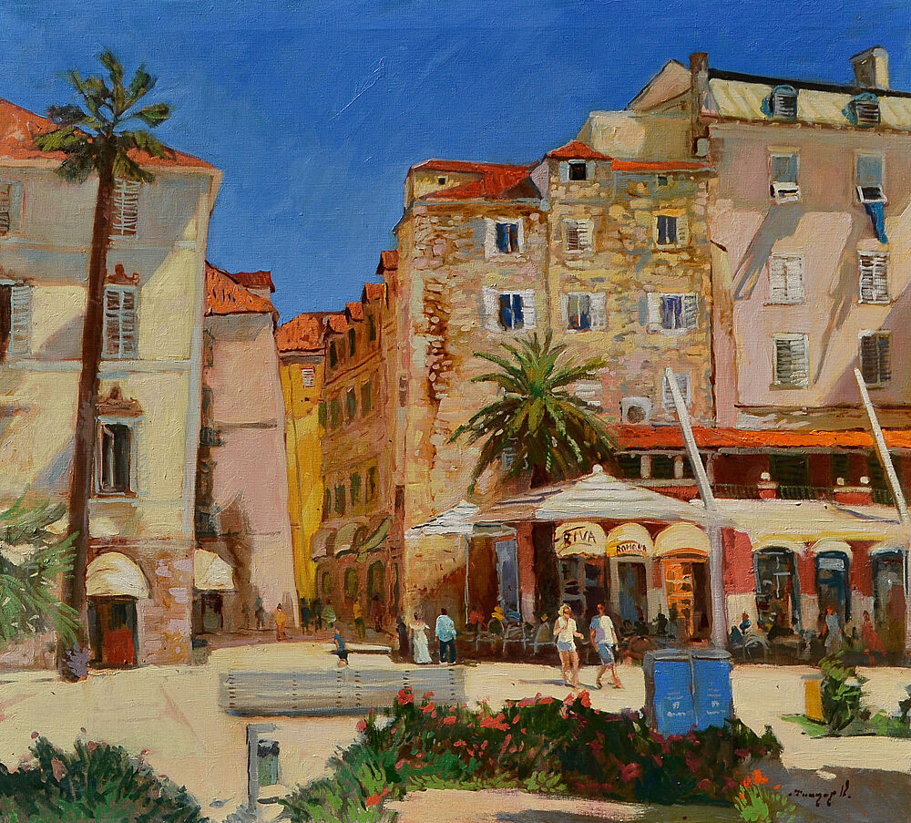 Vibrant City Square art print by Alexander Shandor for $57.95 CAD