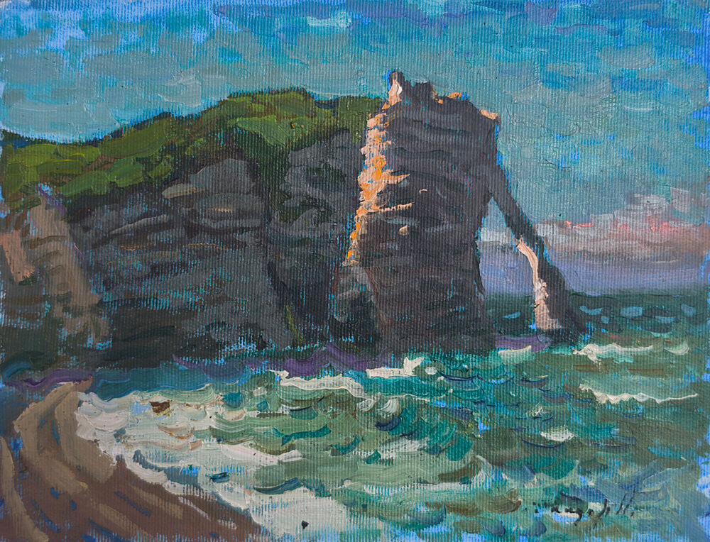 Normandy Etretat Etude 2 art print by Alexander Shandor for $57.95 CAD