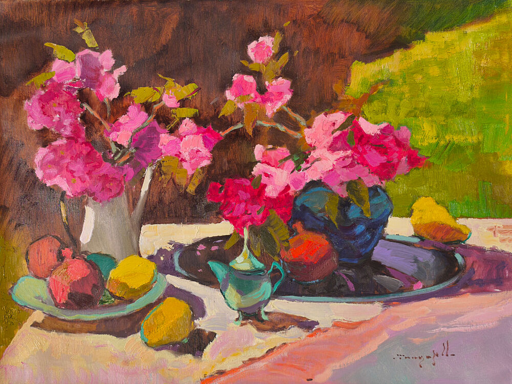 Vibrant Floral Still Life art print by Alexander Shandor for $57.95 CAD