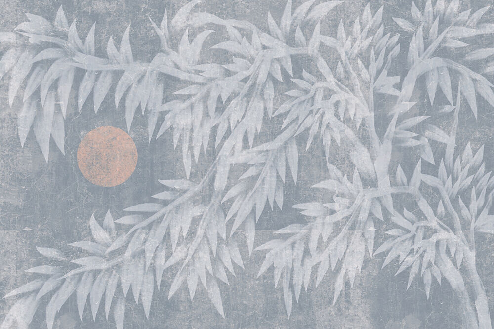 Soft Blue Botanical Moon art print by Josie George for $57.95 CAD