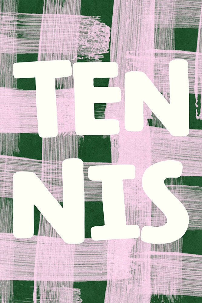 Tennis Plaid Graphic art print by Treechild for $57.95 CAD
