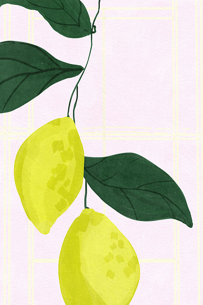 Vibrant Hanging Lemons art print by Treechild for $57.95 CAD