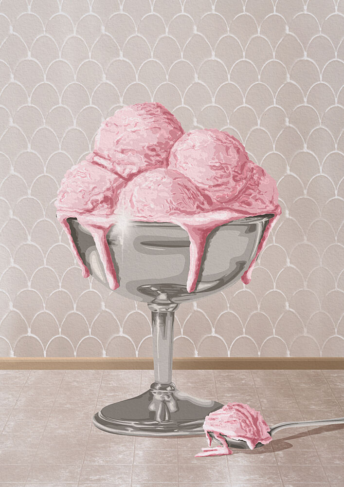 Sweet Pink Meltdown art print by Lisa Solomoniuk for $57.95 CAD