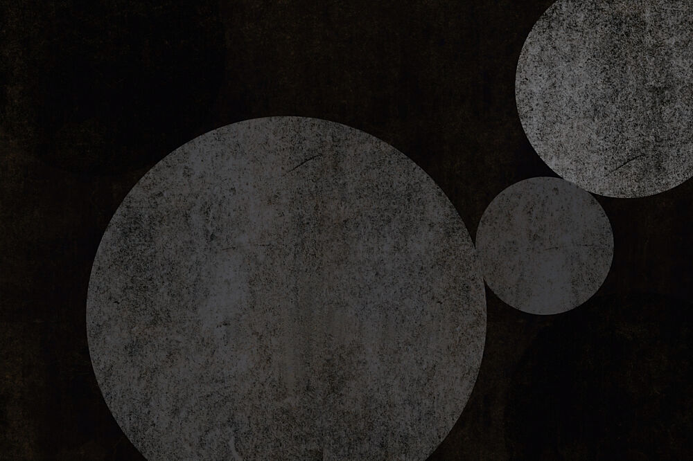 Dark Abstract Circles art print by Josie George for $57.95 CAD