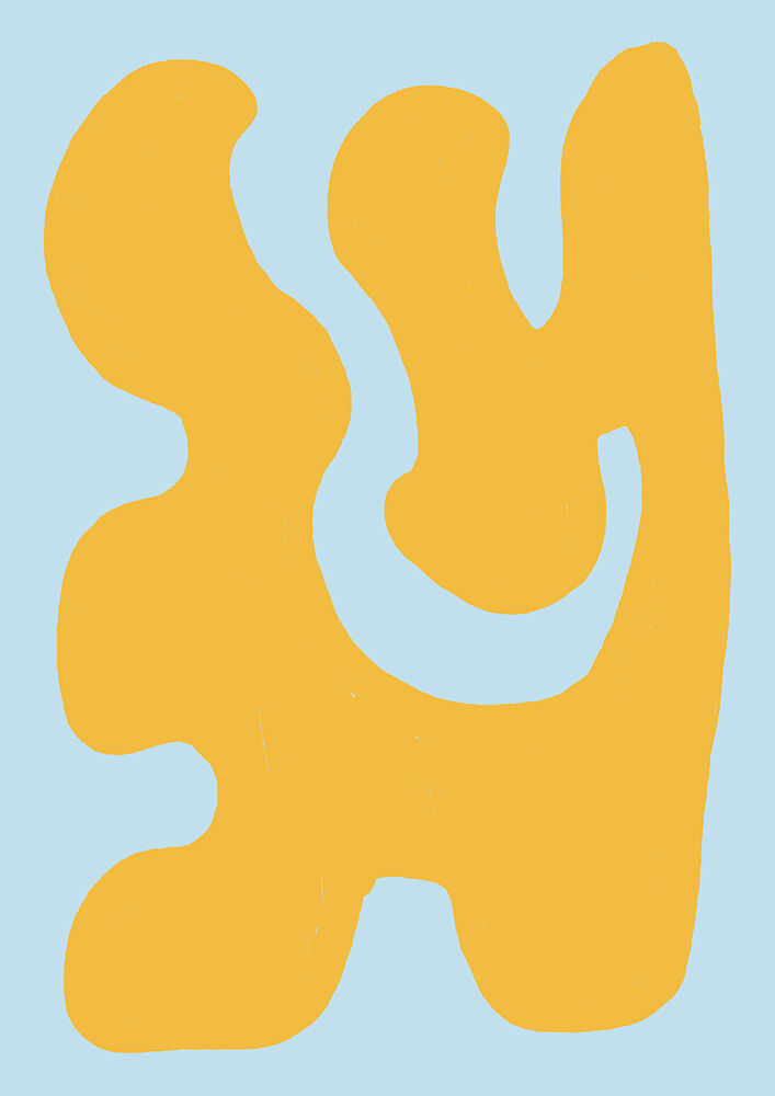 Organic Yellow Forms art print by Lisa Solomoniuk for $57.95 CAD