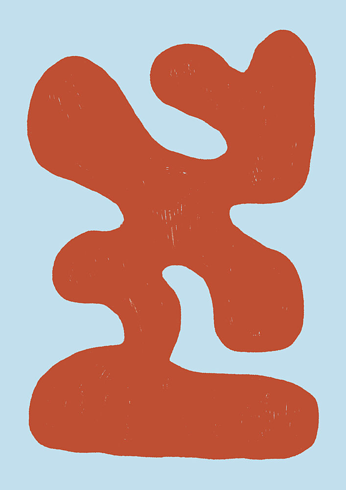Fluid Terracotta Shape art print by Lisa Solomoniuk for $57.95 CAD