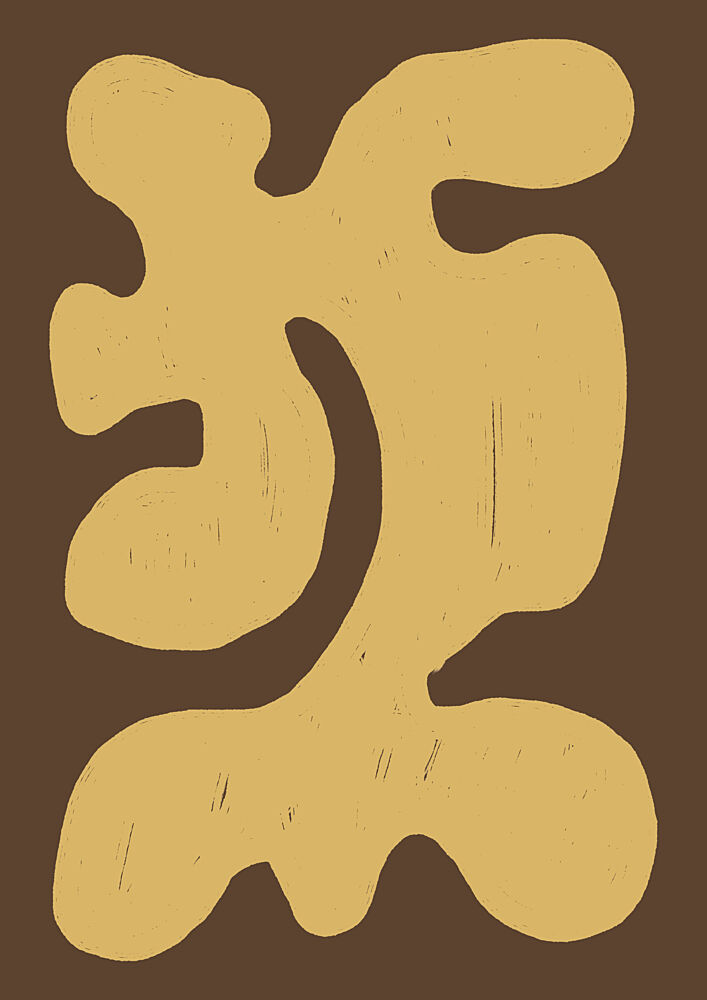 Earthy Organic Abstract Form art print by Lisa Solomoniuk for $57.95 CAD
