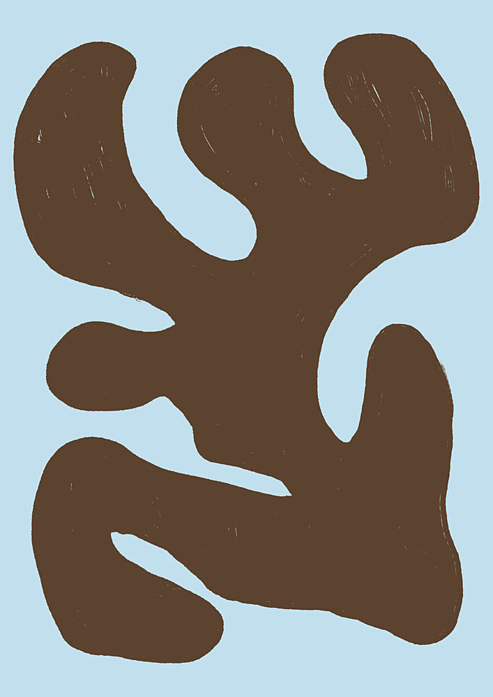 Organic Brown Shape art print by Lisa Solomoniuk for $57.95 CAD