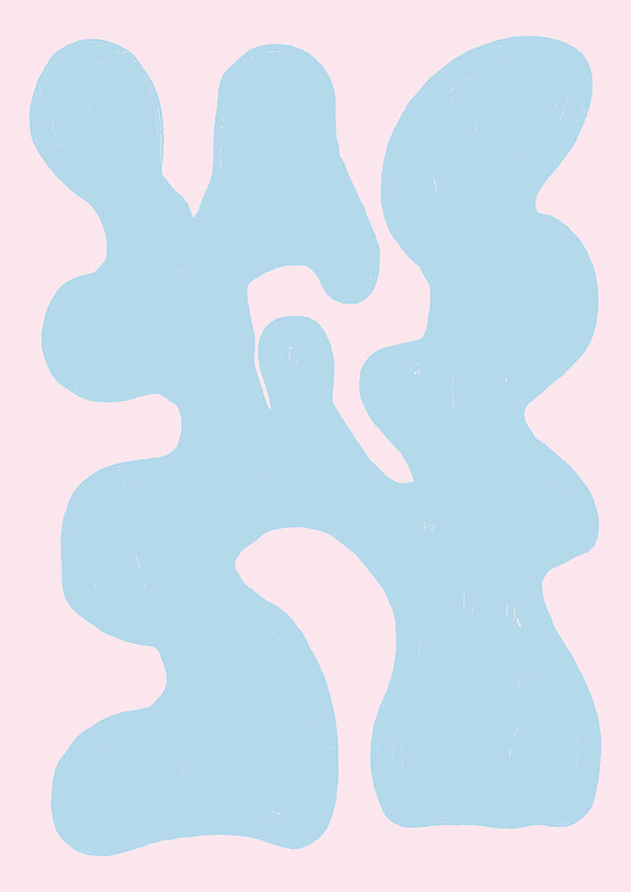 Calm Pastel Abstraction art print by Lisa Solomoniuk for $57.95 CAD