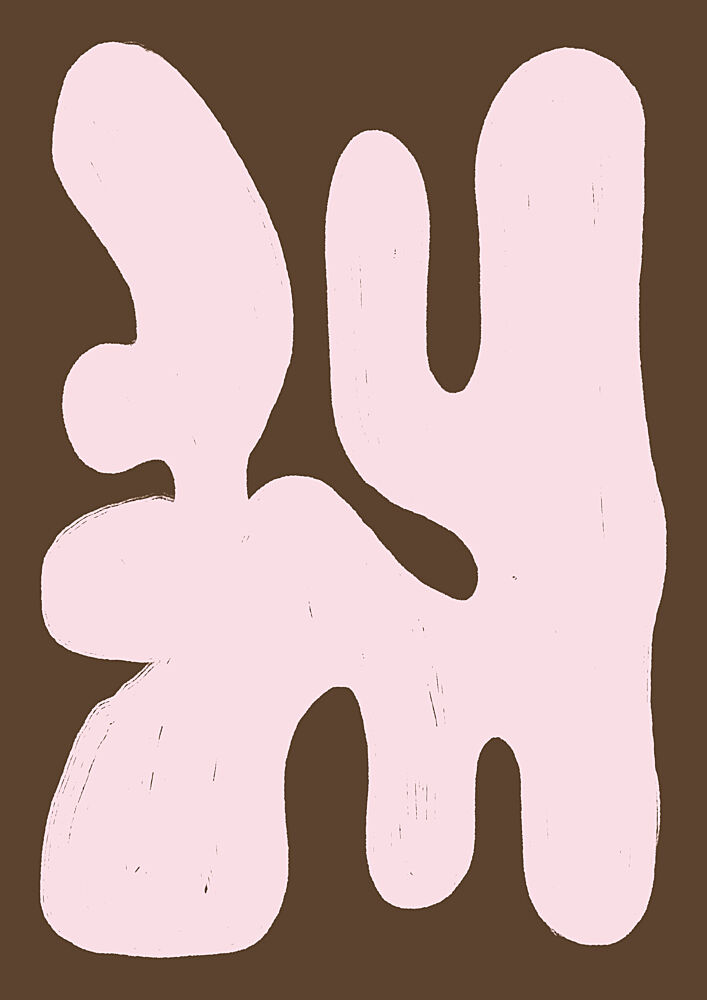 Blush Flowing Forms art print by Lisa Solomoniuk for $57.95 CAD