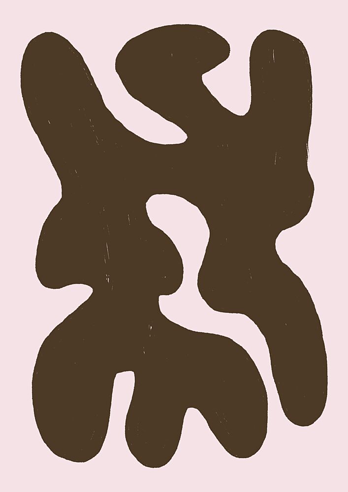 Soft Organic Abstract Forms art print by Lisa Solomoniuk for $57.95 CAD
