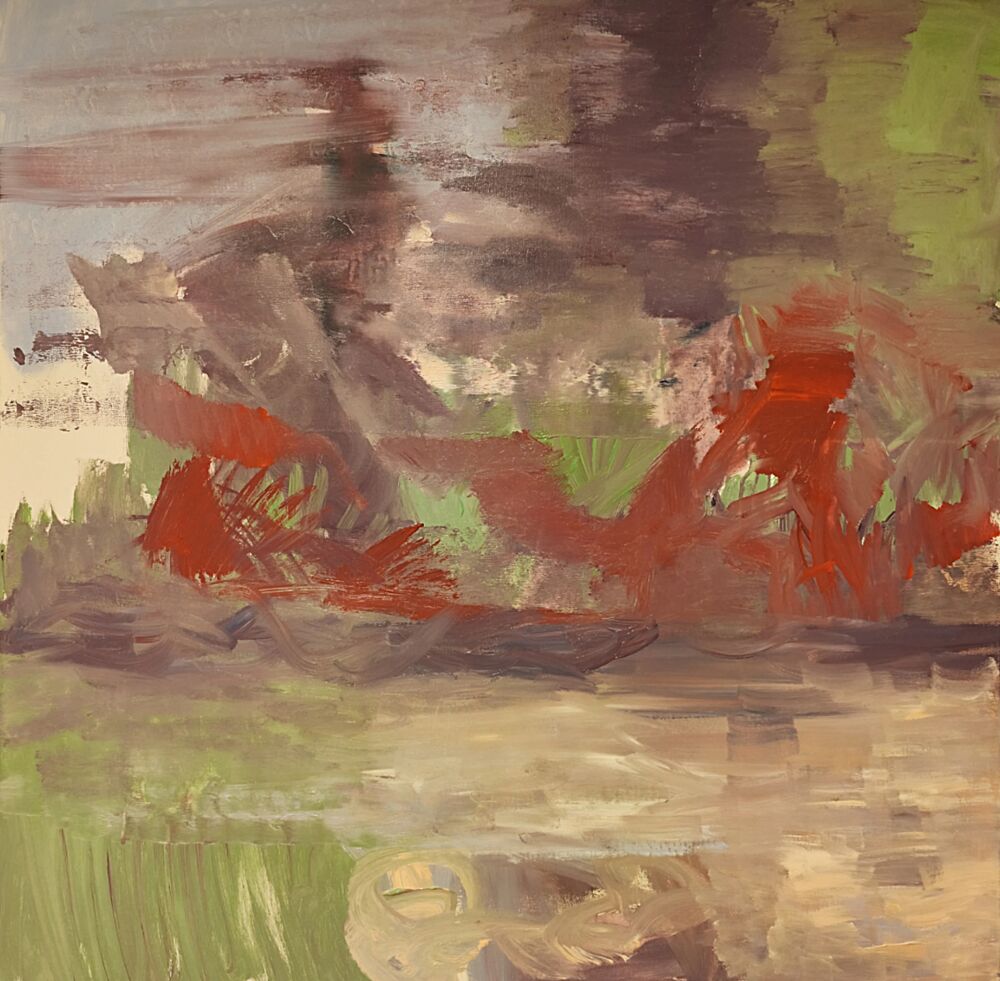 Vivid Abstract Landscape art print by Joackim Schou Dahle for $57.95 CAD