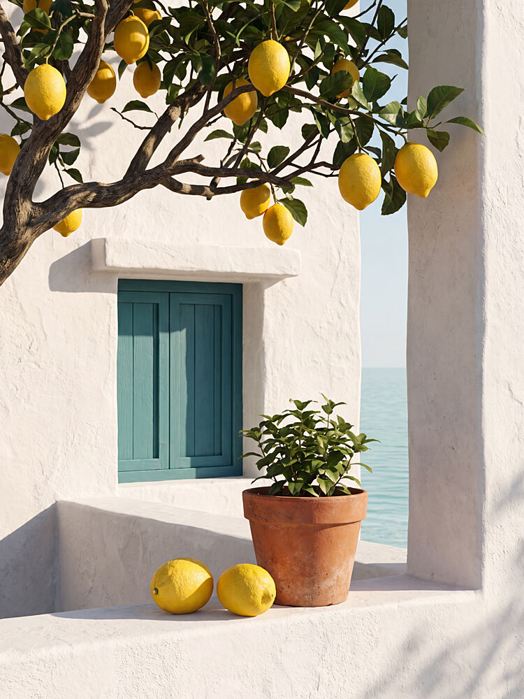 Mediterranean Lemon Tree art print by Andreas Magnusson for $57.95 CAD