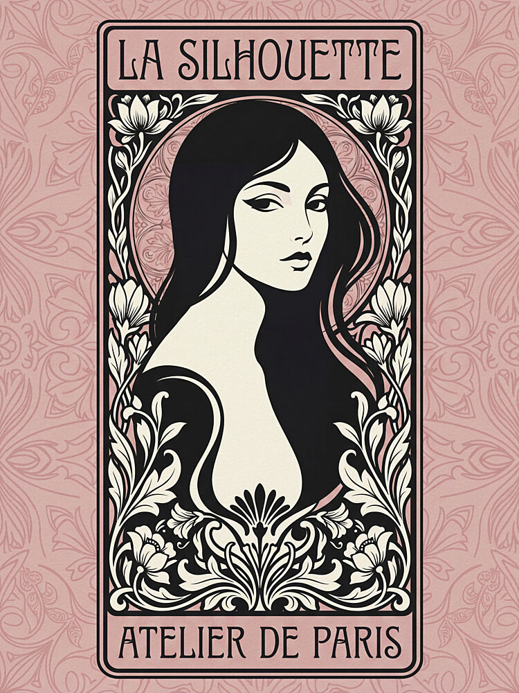 Elegant Art Nouveau Silhouette art print by Andreas Magnusson for $57.95 CAD
