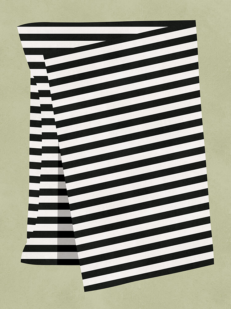 Folded Striped Pattern art print by Vitor Costa for $57.95 CAD