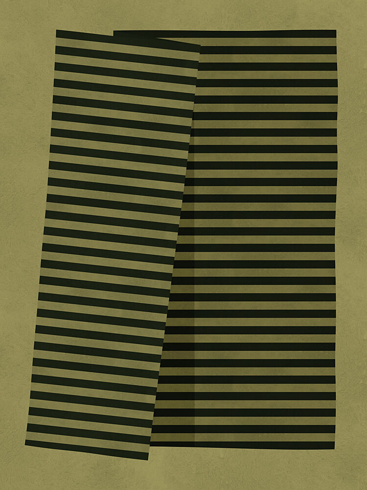 Abstract Striped Shapes art print by Vitor Costa for $57.95 CAD