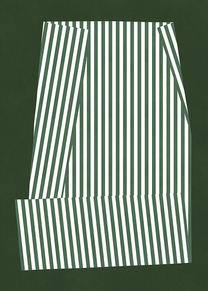 Green Striped Geometry art print by Vitor Costa for $57.95 CAD