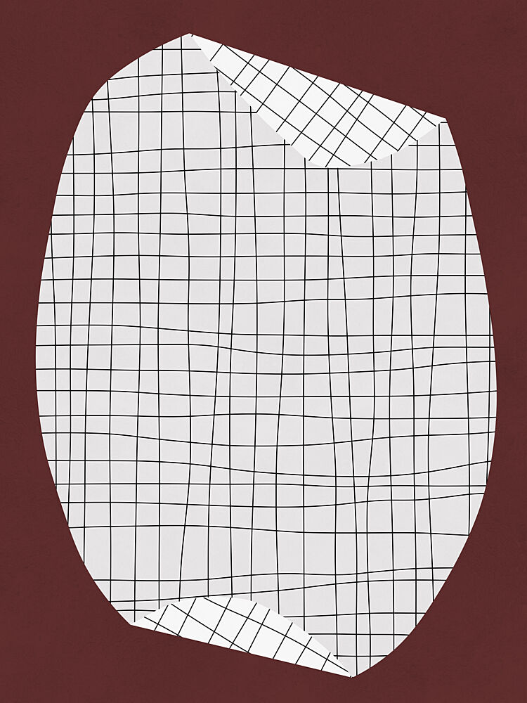 Folded Grid Pattern art print by Vitor Costa for $57.95 CAD