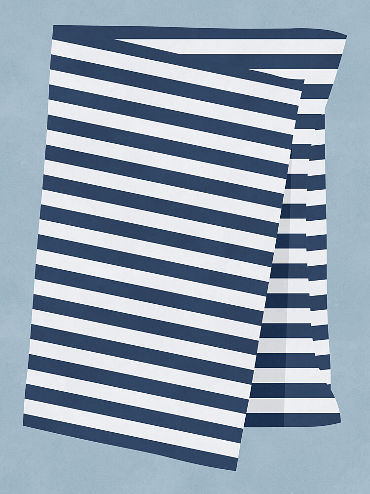 Nautical Folded Stripes art print by Vitor Costa for $57.95 CAD