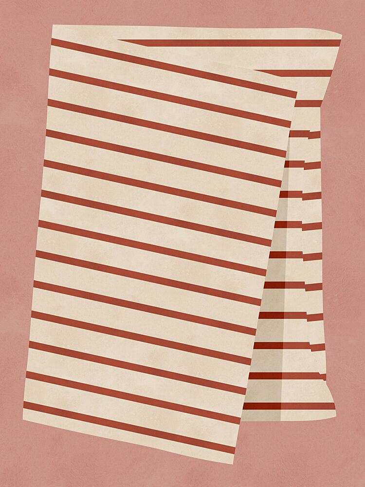 Warm Terracotta Stripes art print by Vitor Costa for $57.95 CAD