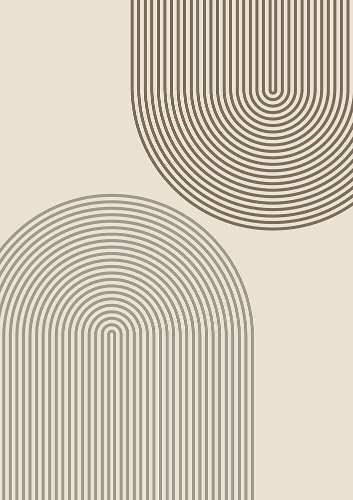 Modern Geometric Arches art print by Lisa Solomoniuk for $57.95 CAD