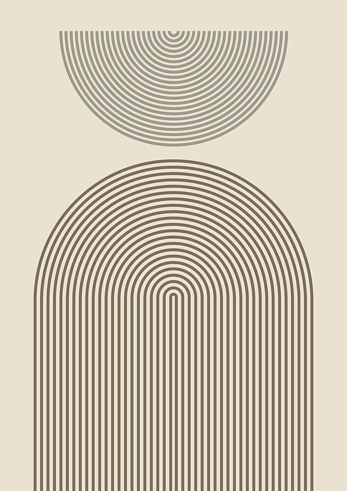 Simple Abstract Arches art print by Lisa Solomoniuk for $57.95 CAD