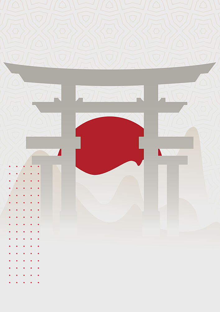 Japanese Torii Gate Sunrise art print by Lisa Solomoniuk for $57.95 CAD