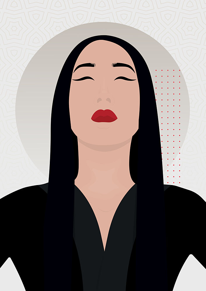 Serene Woman Portrait art print by Lisa Solomoniuk for $57.95 CAD